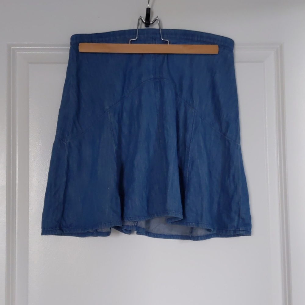 Denim skater skirt